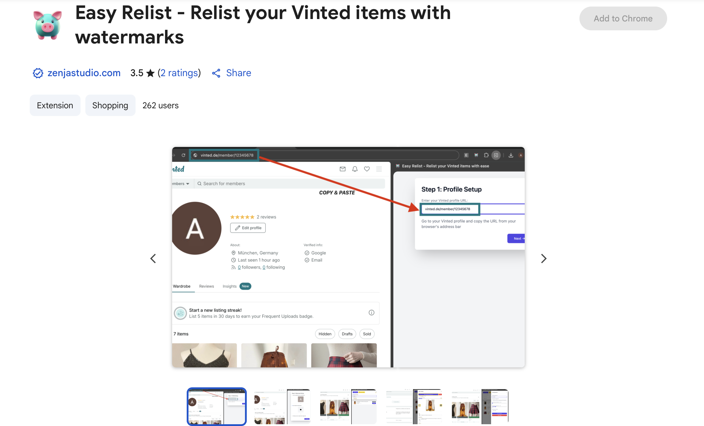Easy Relist Chrome Extension